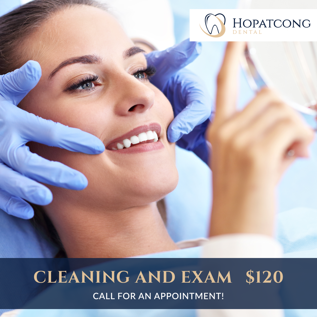 Cleaning and exam for $120