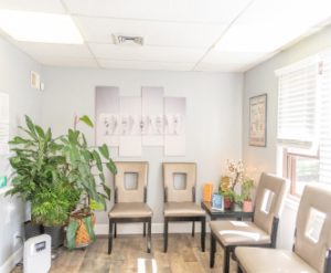 Another angle of the Dental Office waiting area with chairs